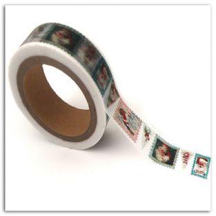 Masking tape 10 m x 1,5 cm - Timbres de Noël Dear Santa