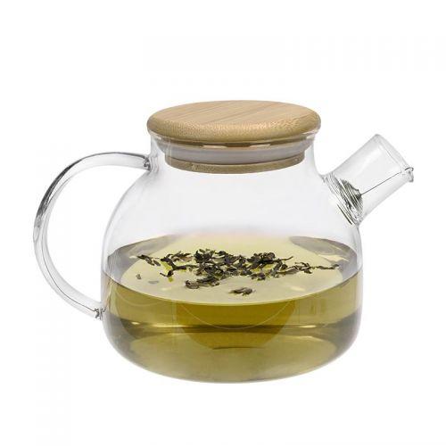 Glass & bamboo teapot - 1 L