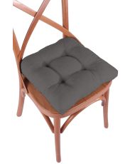 Galette de chaise 40 x 40 x 5 cm - Gris