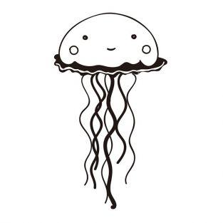 Wooden stamp - Jellyfish