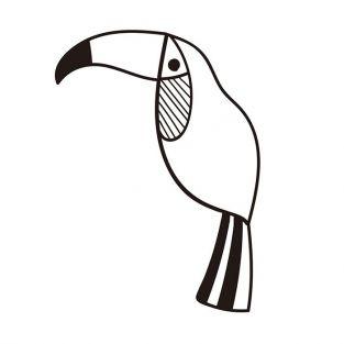 Wooden stamp - Toucan