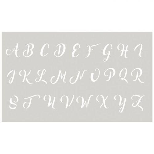 Stencil 12 x 20 cm - Capital alphabet n°3
