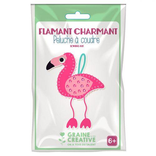 Plush Sewing Kit - Flamingo