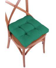Galette de chaise 40 x 40 x 5 cm - Vert