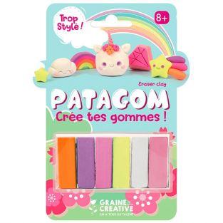 Patagom 6-color Eraser clay - Unicorn