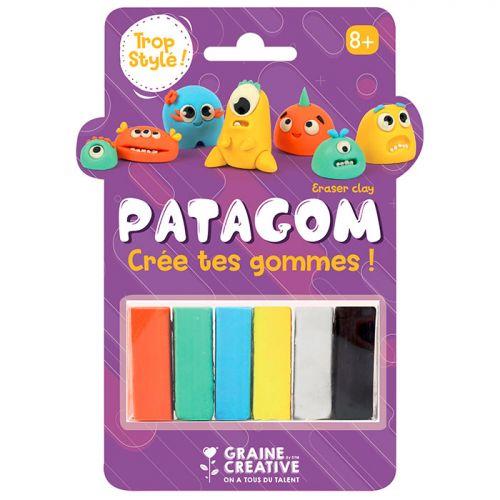 Patagom 6-color Eraser clay - Monsters