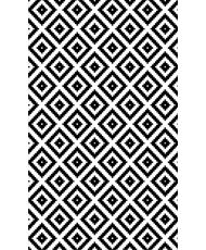 Tapis de salon Black&White 160 x 230 cm - Noir