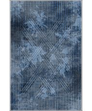 Tapis de salon FISUN 80 x 150 cm - Bleu