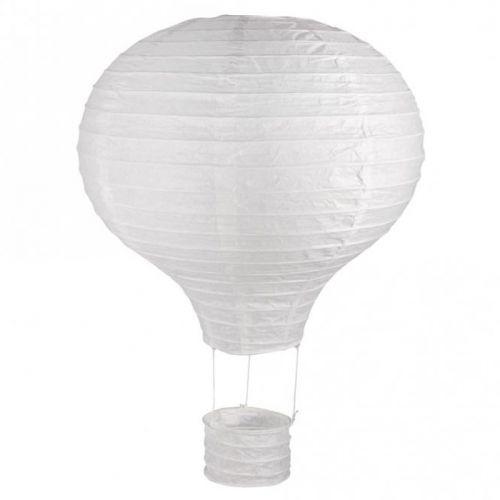 Lampion en papier Montgolfière à chassis métallique Ø 30 x 40 cm Lampion en papier Montgolfière à chassis métallique Ø 30 x 40 cm