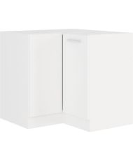ATLAS Meuble bas d'angle - blanc - 89 x 89 cm - Plan de travail non inclus