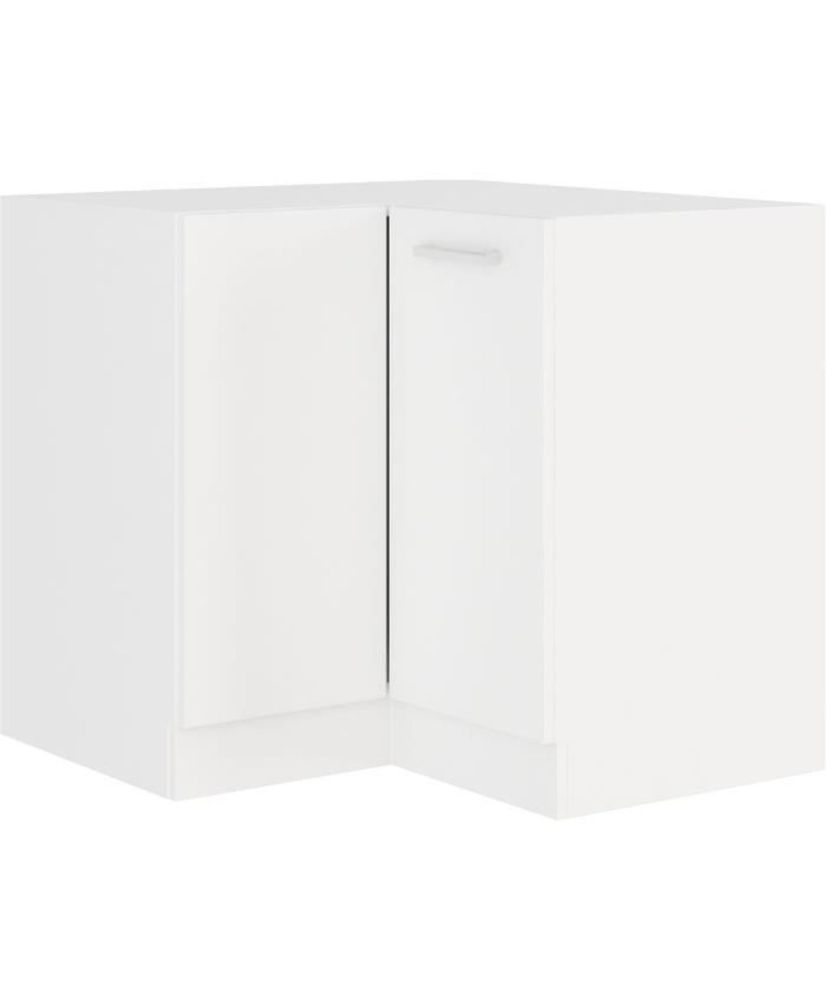 ATLAS Meuble bas d'angle - blanc - 89 x 89 cm - Plan de travail non inclus ATLAS Meuble bas d'angle - blanc - 89 x 89 cm - Plan de travail non inclus
