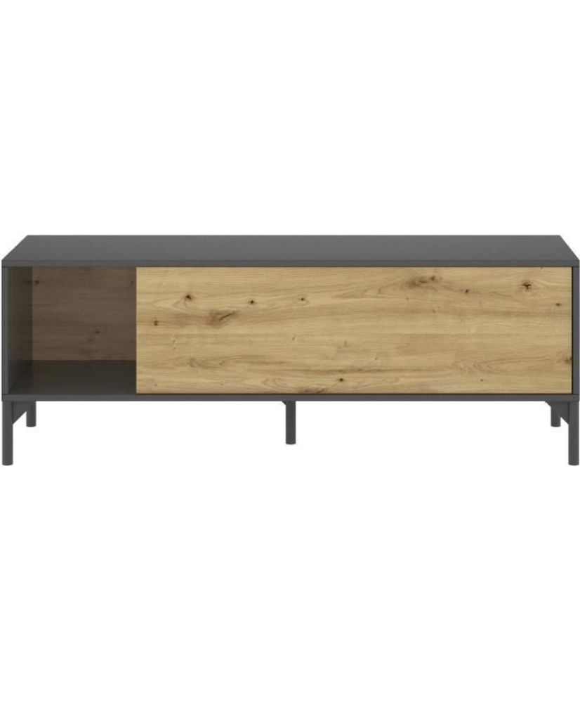 Mobile TV LAK - Melaminico rovere artigianale e antracite - 1 anta - 133 x 39 x 45 cm Mobile TV LAK - Melaminico rovere artigianale e antracite - 1 anta - 133 x 39 x 45 cm