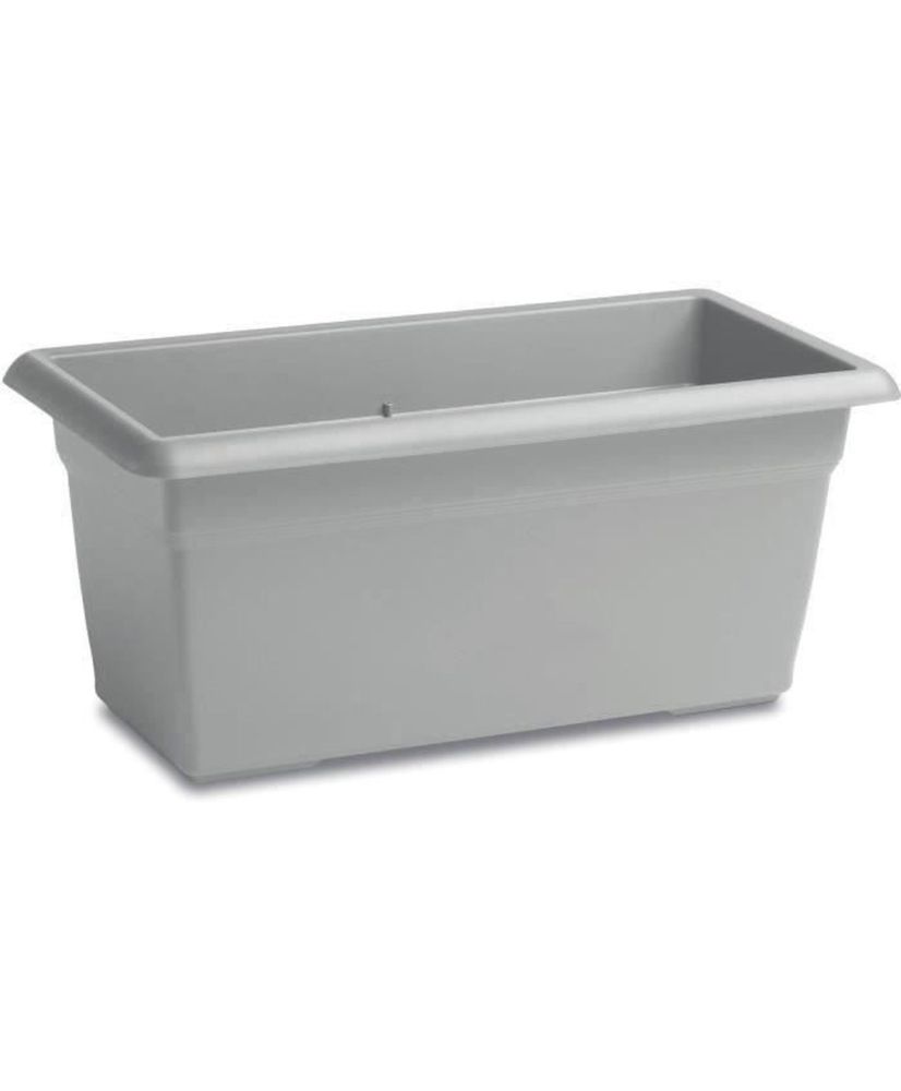 Bac à fleur rectangulaire - 60L - 80 cm - Pmastique - Stone grey Bac à fleur rectangulaire - 60L - 80 cm - Pmastique - Stone grey
