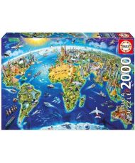 Symbole der Welt Puzzle 2000 Teile - EDUCA - Gemälde und Gemälde - Mehrfarbig