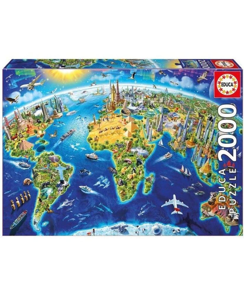 Puzzle Symboles du Monde 2000 pièces - EDUCA - Tableaux et peintures - Multicolore Puzzle Symboles du Monde 2000 pièces - EDUCA - Tableaux et peintures - Multicolore