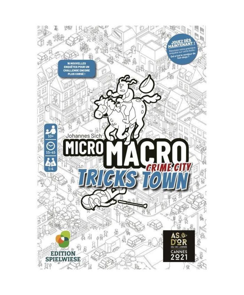 Juego de mesa - negro - MicroMacro - Crime City - Tricks Town Juego de mesa - negro - MicroMacro - Crime City - Tricks Town