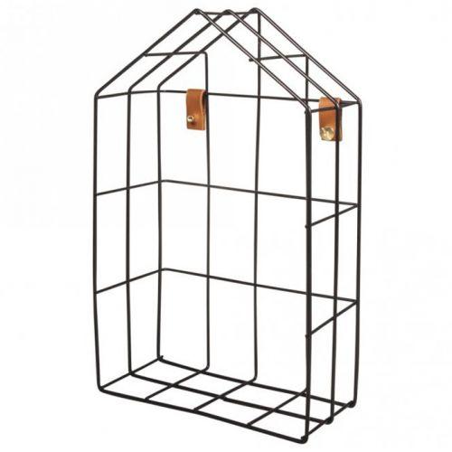 Etagère en fil de fer maison 16 x 7 x 25 cm - Noir Etagère en fil de fer maison 16 x 7 x 25 cm - Noir