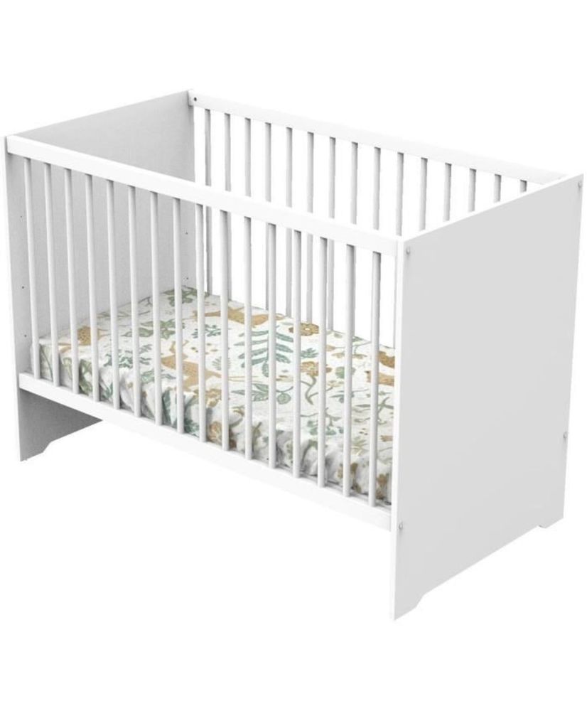 Lettino per bambini - 120 x 60 cm - Babyprice First - Legno bianco Lettino per bambini - 120 x 60 cm - Babyprice First - Legno bianco