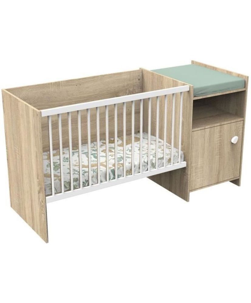 Kombiniertes Babybett – 120 x 60 cm – umwandelbar auf 90 x 190 cm Kombiniertes Babybett – 120 x 60 cm – umwandelbar auf 90 x 190 cm