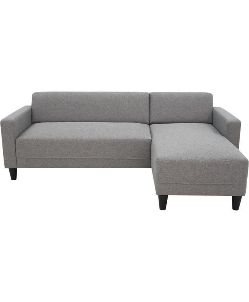 BOB Sofá esquinero fijo de 4 plazas - Tela ratón - Reversible - 197 x 117 x 65 cm BOB Sofá esquinero fijo de 4 plazas - Tela ratón - Reversible - 197 x 117 x 65 cm