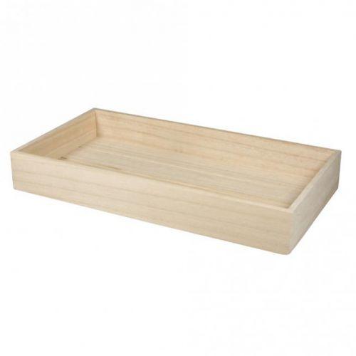 Plateau rectangulaire en bois à customiser 36 x 18,5 x 5 cm