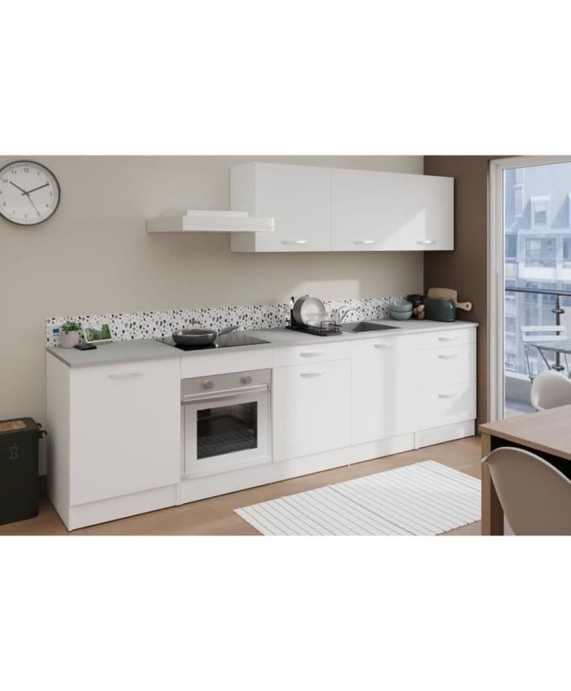 Cuisine complete - 300 cm - Blanc Cuisine complete - 300 cm - Blanc
