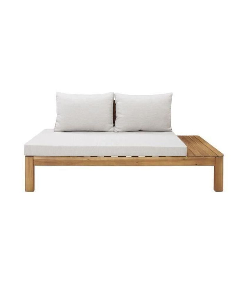 Banquette de jardin en bois d'acacia - Avec coussins - SANA Banquette de jardin en bois d'acacia - Avec coussins - SANA