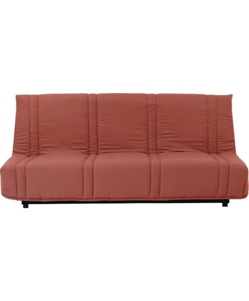 Sofá cama de 3 plazas - Terracota - 193 x 92 cm - LENA Sofá cama de 3 plazas - Terracota - 193 x 92 cm - LENA