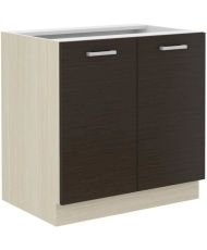 Low sink unit - light oak - 80 x 52 x 82 cm - worktop not included