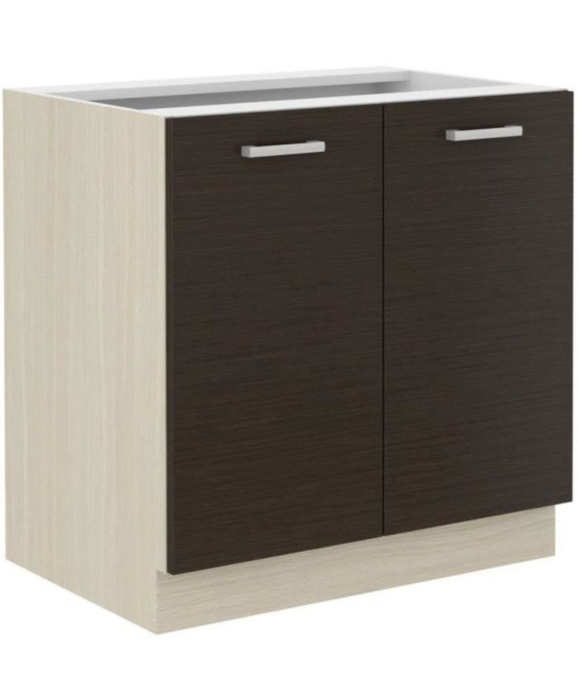 Low sink unit - light oak - 80 x 52 x 82 cm - worktop not included Low sink unit - light oak - 80 x 52 x 82 cm - worktop not included