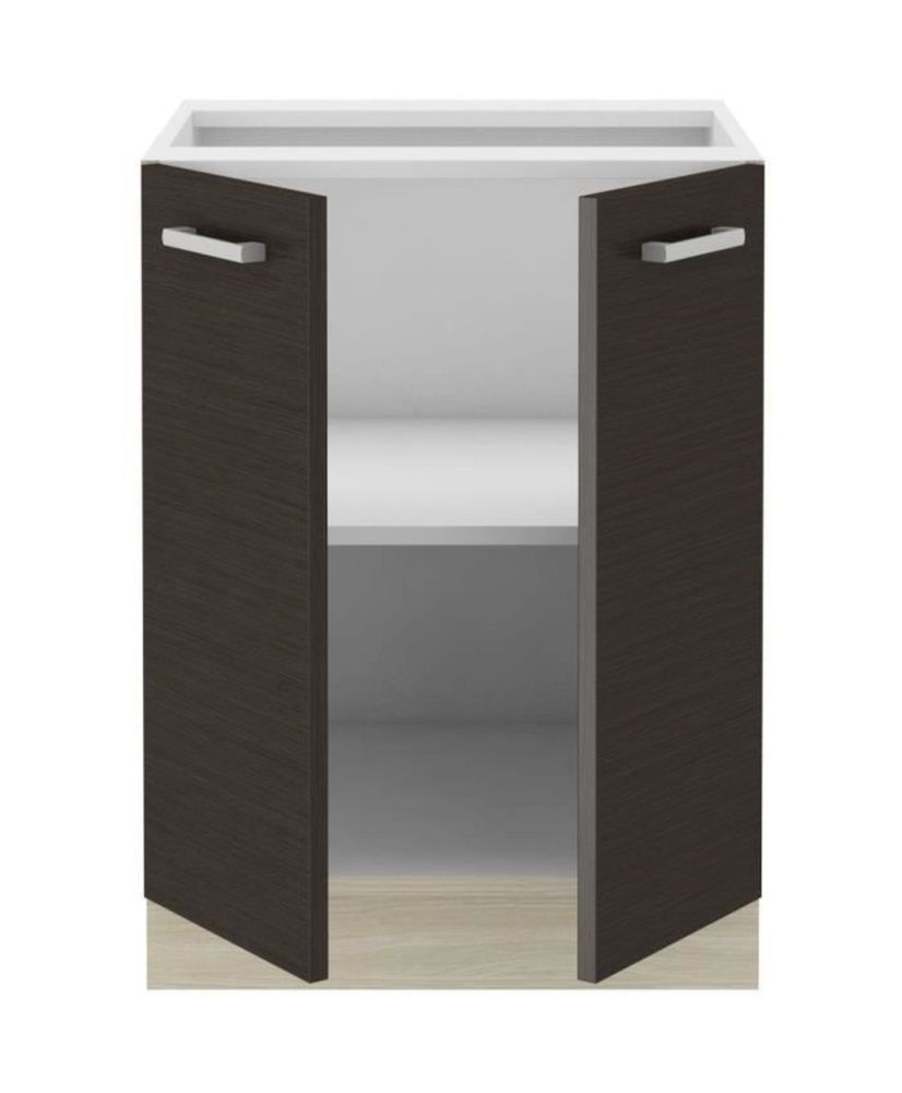 Base - 2 ante battenti - Melaminico - rovere moro - 60 x 52 x 82 cm Base - 2 ante battenti - Melaminico - rovere moro - 60 x 52 x 82 cm