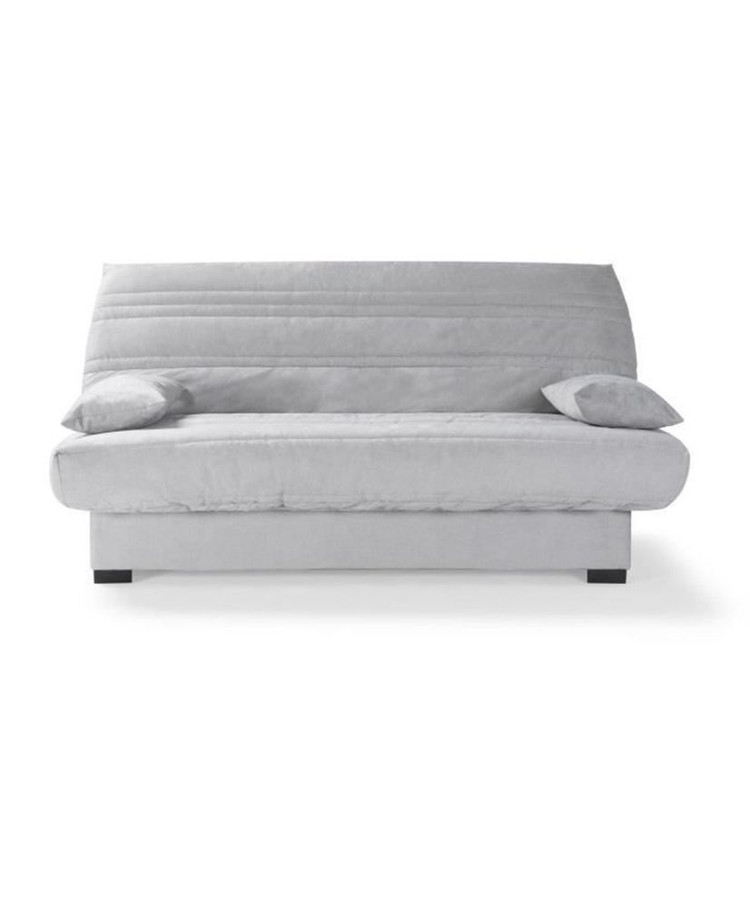 Banquette clic clac 3 places - Matelas 17 cm - Tissu gris clair - 199 x 96 x 103 cm - CHLoe Banquette clic clac 3 places - Matelas 17 cm - Tissu gris clair - 199 x 96 x 103 cm - CHLoe