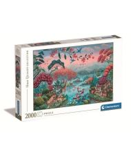 Puzzle - Clementoni - Der friedliche Dschungel - 2000 Teile - Tiere - Mehrfarbig