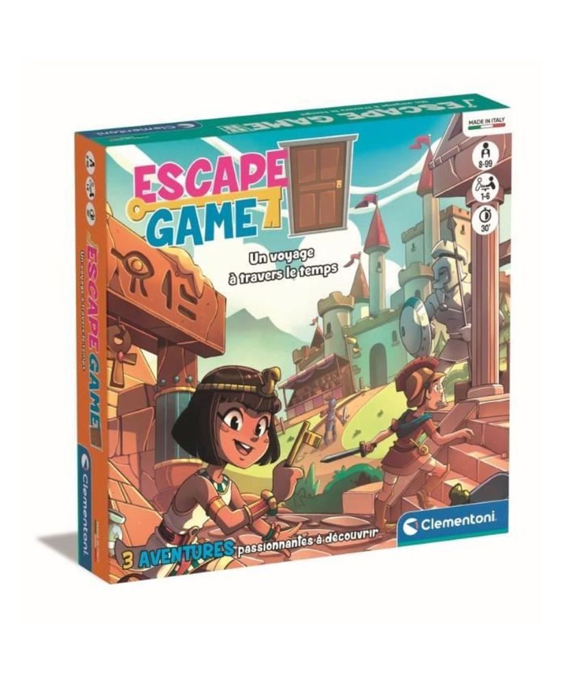 Clementoni - Juego de Escape viaje en el tiempo - 3 aventuras Clementoni - Juego de Escape viaje en el tiempo - 3 aventuras