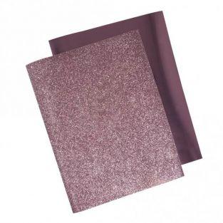 Metallic iron-on transfer foil 21.5 x 28 cm - Pale pink