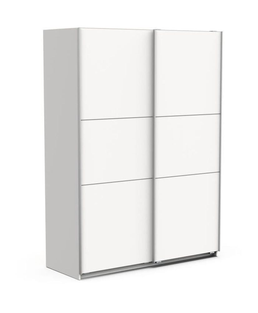 Armadio bianco opaco - 2 ante scorrevoli - 148 x 59,9 x 203 cm Armadio bianco opaco - 2 ante scorrevoli - 148 x 59,9 x 203 cm