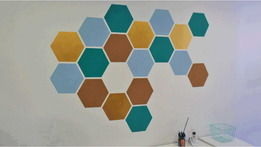 DIY : Décoration murale hexagones