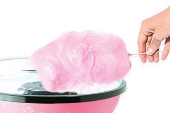 Cotton candy - Colored sugar, Candy floss machine, wooden sticks