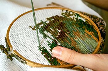 Canvas for cross stitch