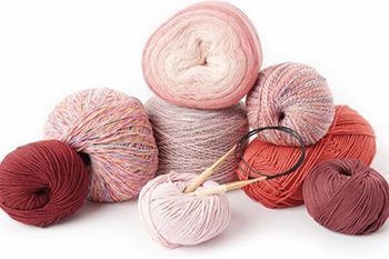 Wool and crochet yarn